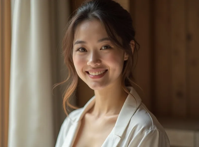 台湾の笑顔の女性イメージ