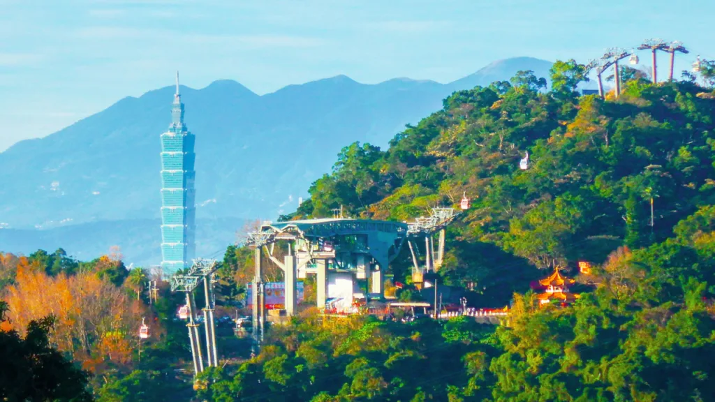 猫空ロープウェイと台北101