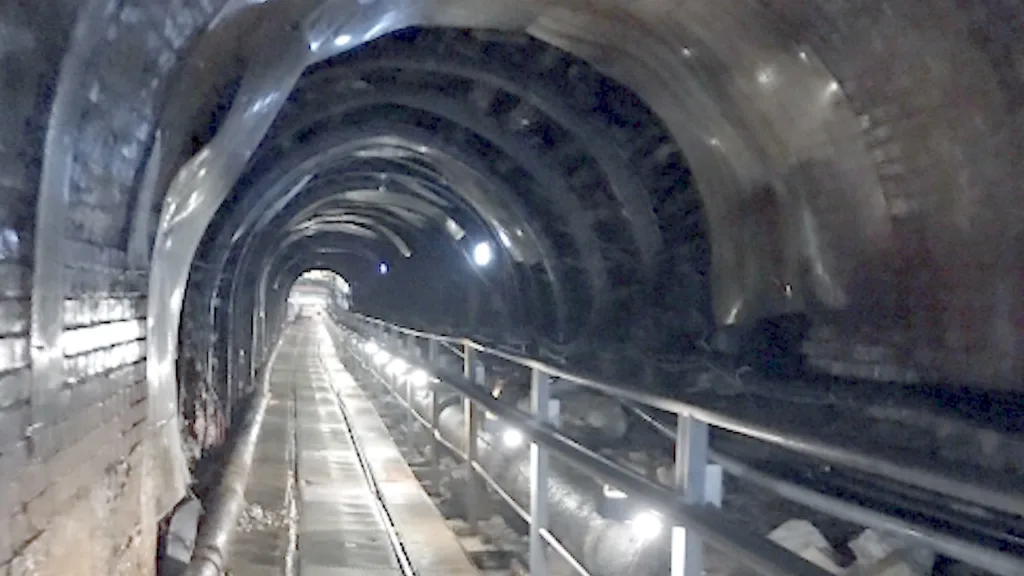 黄金博物館（金瓜石）の本山五坑の内部