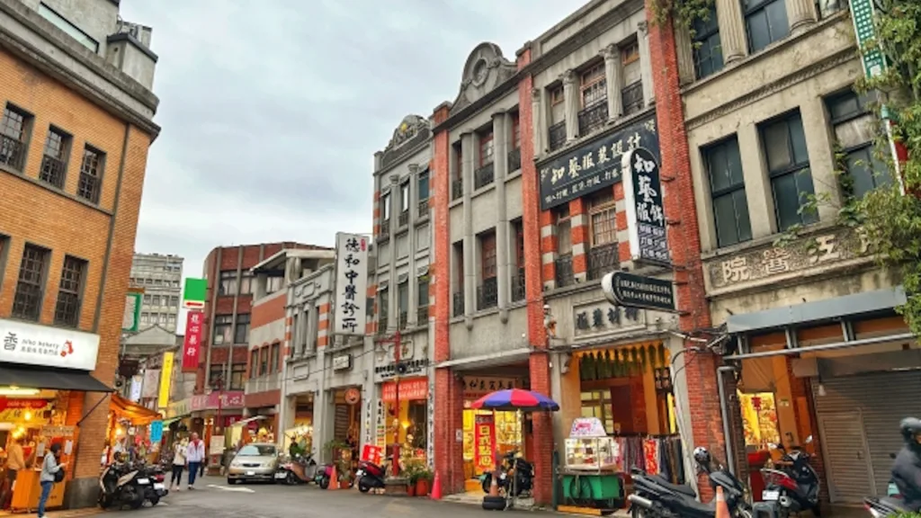 台北・迪化街の建物