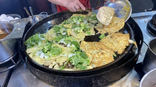 士林夜市の蚵仔煎